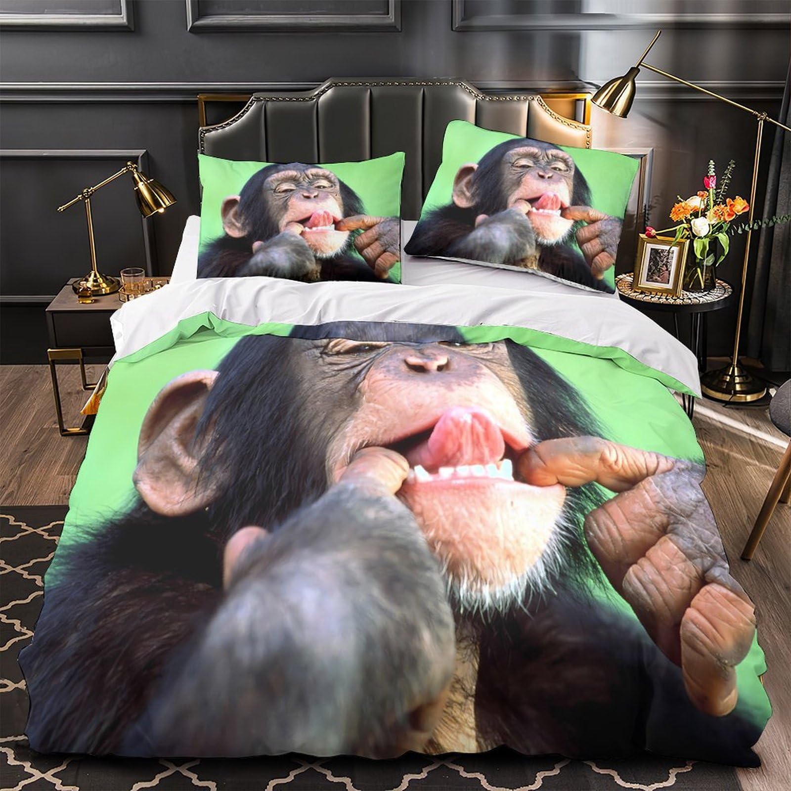 Housse de couette Chihuahua 220x240cm microfibre 3D respirante et hypoallergénique