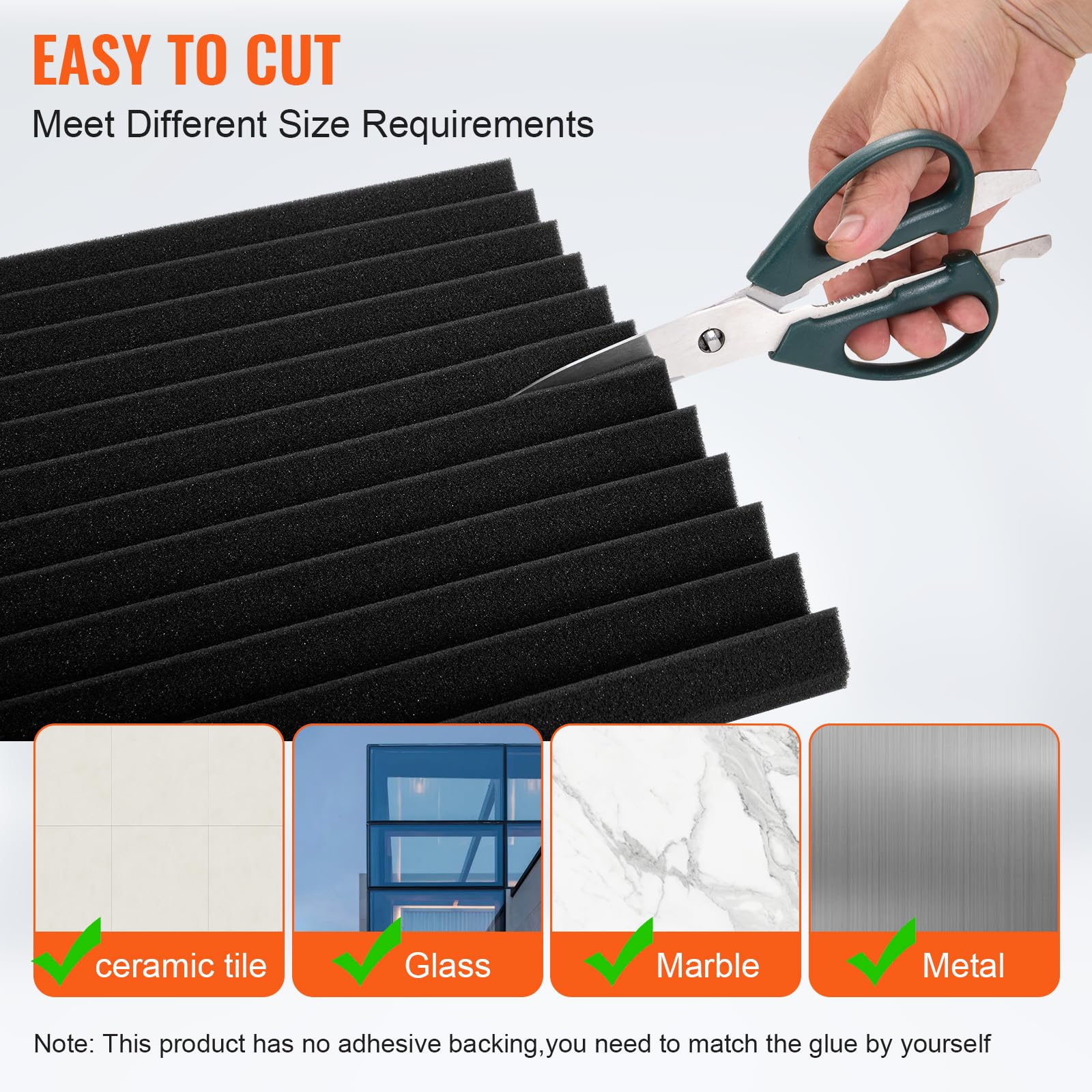VEVOR Acoustic Foam Panels, 52 Pack 12 x 12 x 1 inches, High Density ...