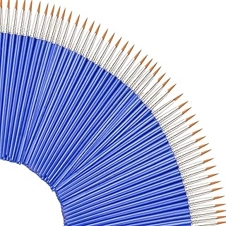 Sponsored Ad - 50 Pcs Pointed Round Brushes Set for Kids/Students/Starter/Teens/Children ，Detail Paint Brushes Bulk for Ar...