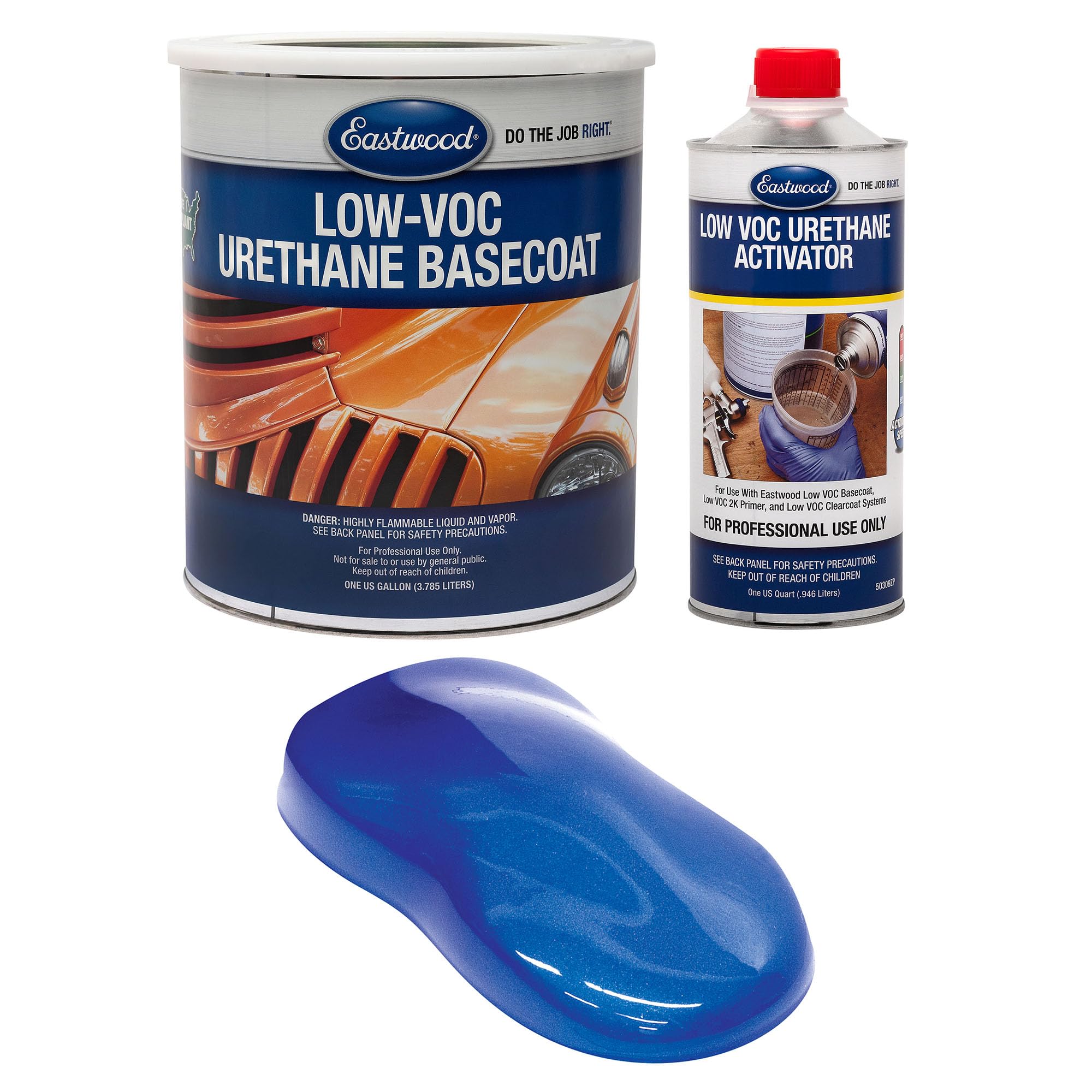 Amazon.com: Eastwood 4:1 Burn Out Blue Metallic 2K Basecoat and