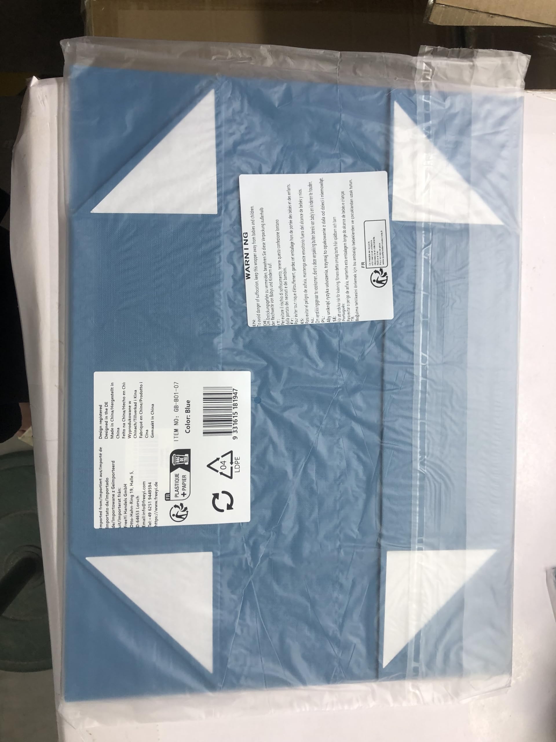 ADEL DREAM Faltende Geschenkbox für Kleidung (10 Stück, Groß Saphirblau)
