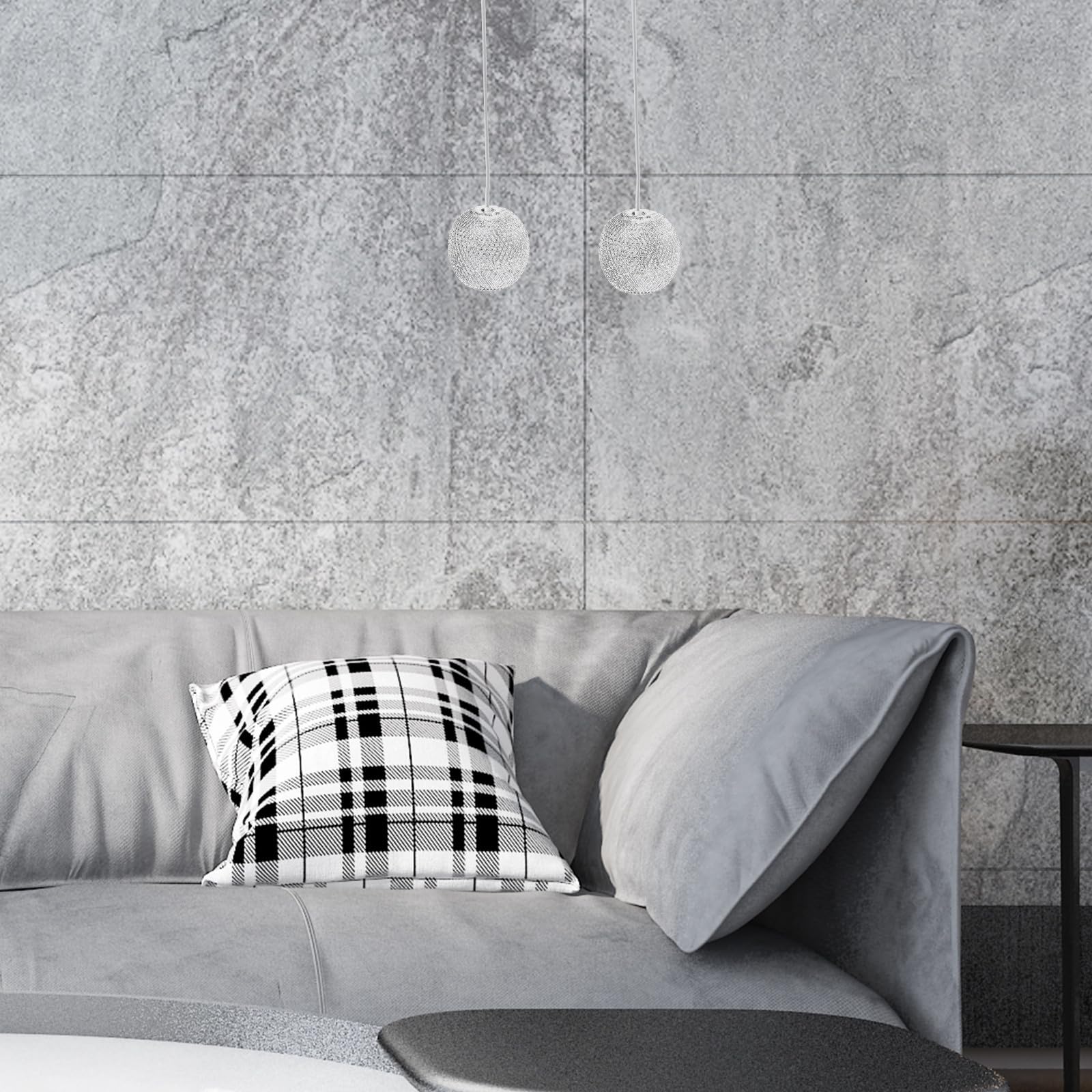 PRETYZOOM 3 Piezas Pantalla Decorativa de Lámpara de Metal Calada Esférica