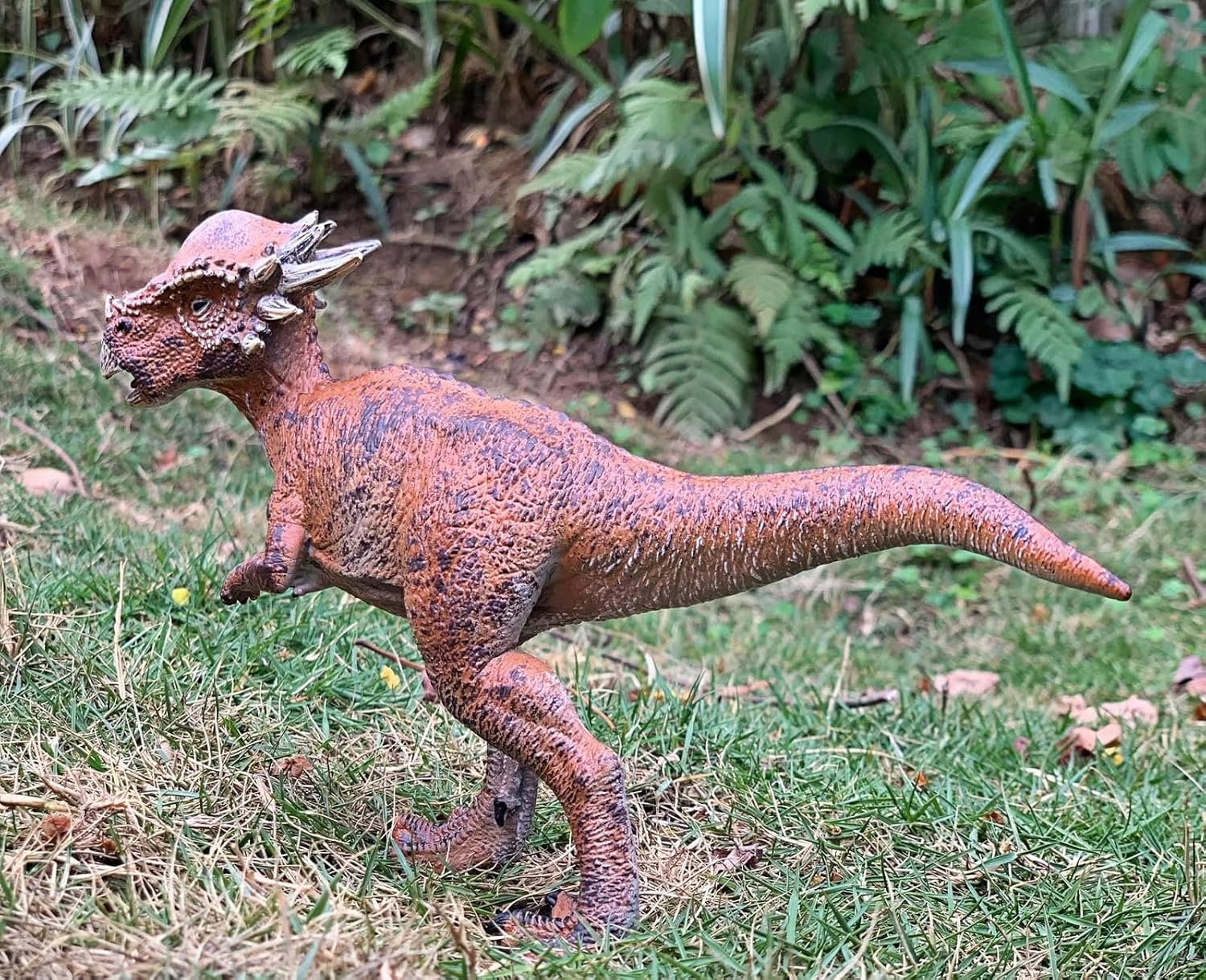 Gemini&Genius Dinosaur Toy Pachycephalosaurus for Kids, Stygimoloch Cretaceous Dinosaur World Figurine, Realistic Dino Toy Gift, Collection, Cake Topper, Role-play, Storytelling Prop, Decor for Kids