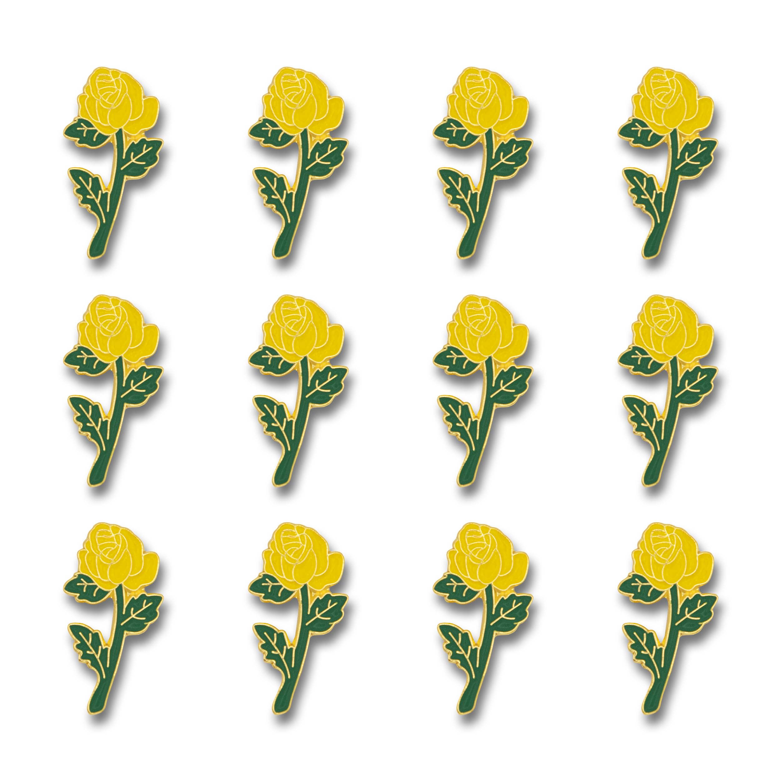 Compra premios y regalos: pin de solapa de metal esmaltado con diseño de rosas, pines retro para ropa,