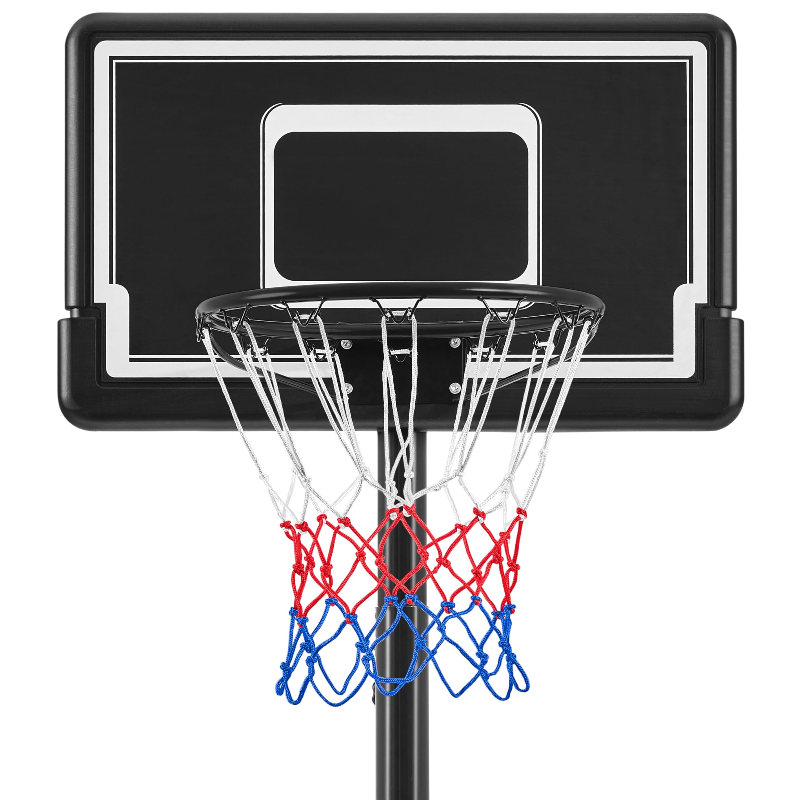 Yaheetech Mobiler Basketballständer Höhenverstellbarer Basketballkorb Korbanlage mit Rollen Basketballanlage für Indoor/Outdoor Verstellbare Korbhöhe