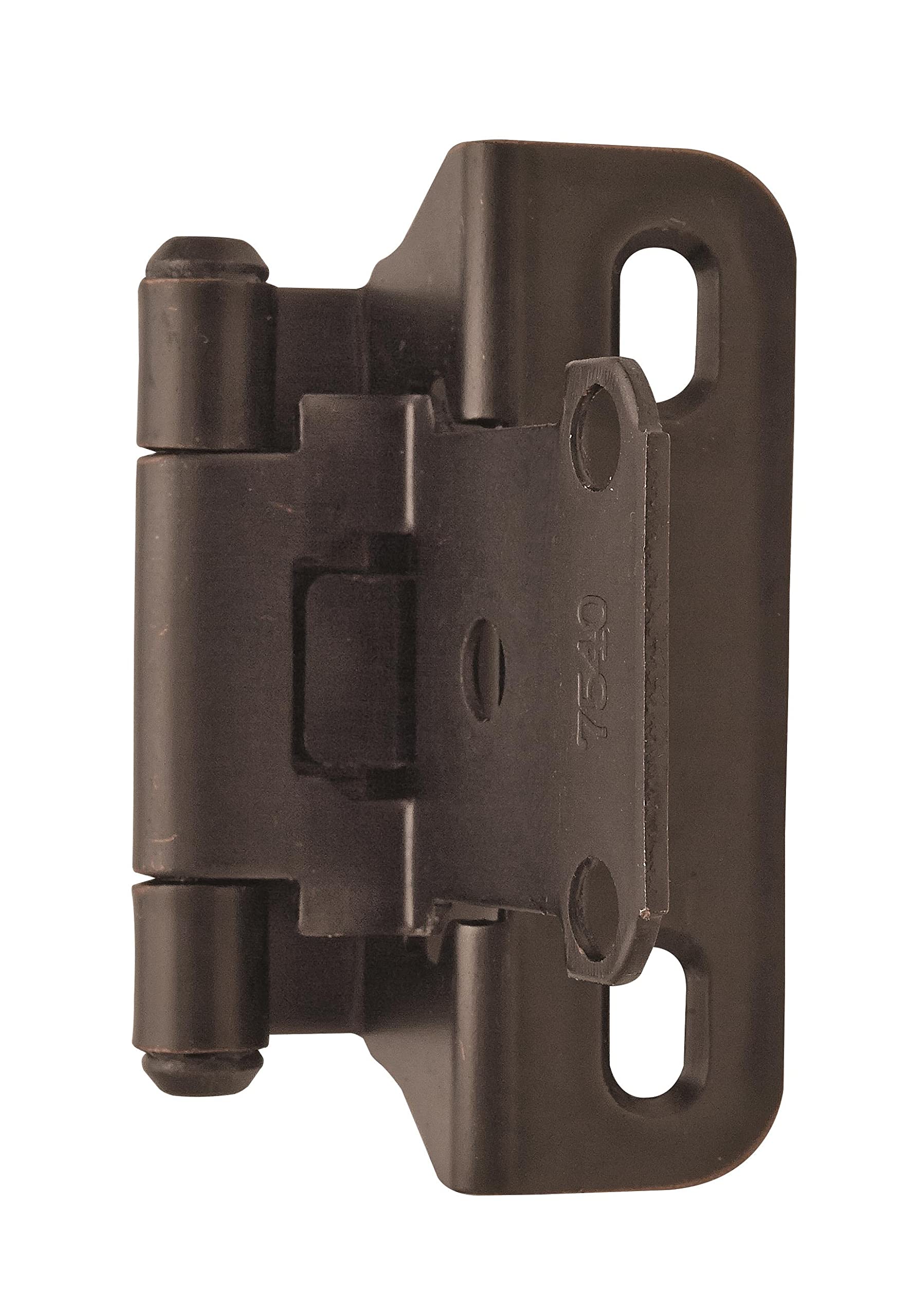 Amerock BPR7566ORB Hinge, Oil Rubbed Bronze, 1/4 in (6 mm) Overlay Partial Wrap - Image 3