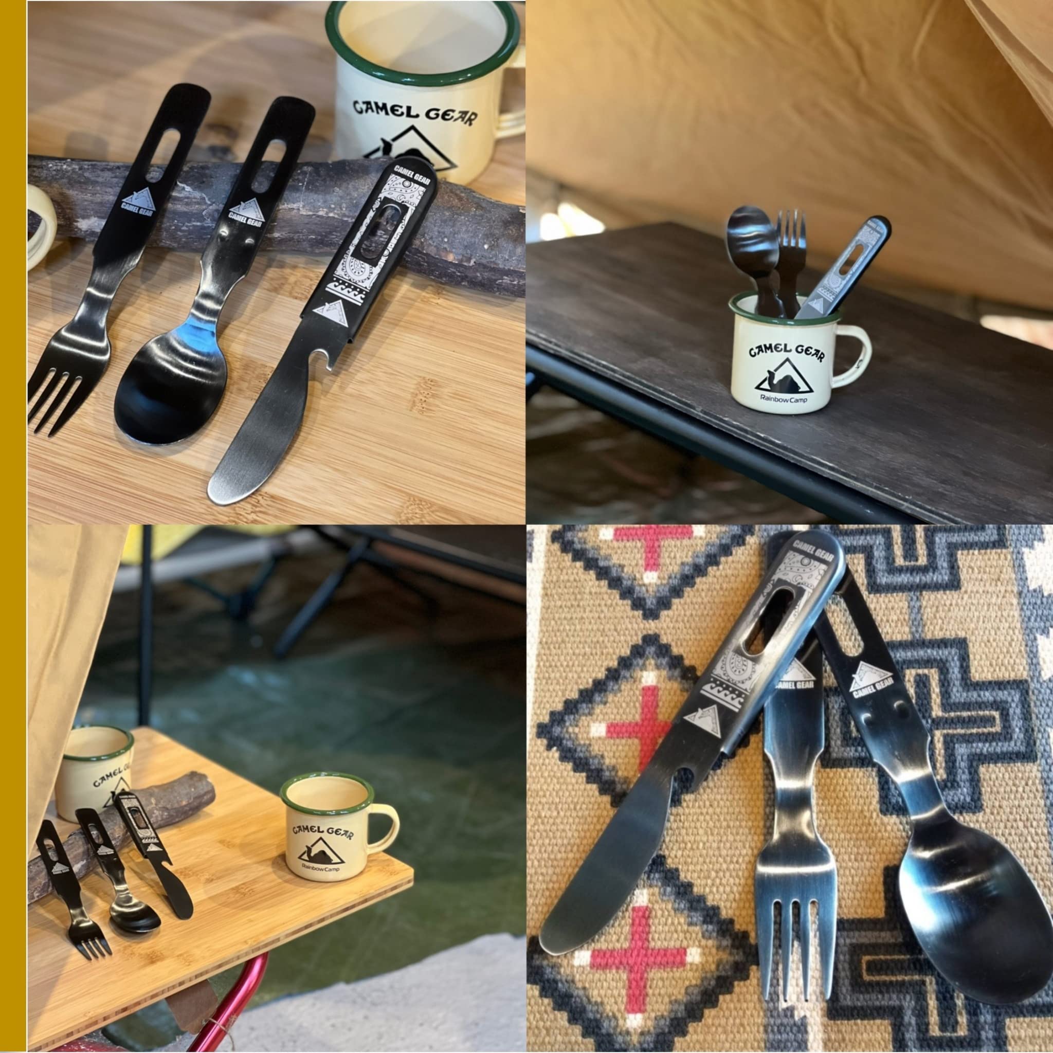 【超レア・新品未使用】ネイタルデザイン キャンピングカトラリーロール 超レア・新品未使用】ネイタルデザイン キャンピングカトラリーロール