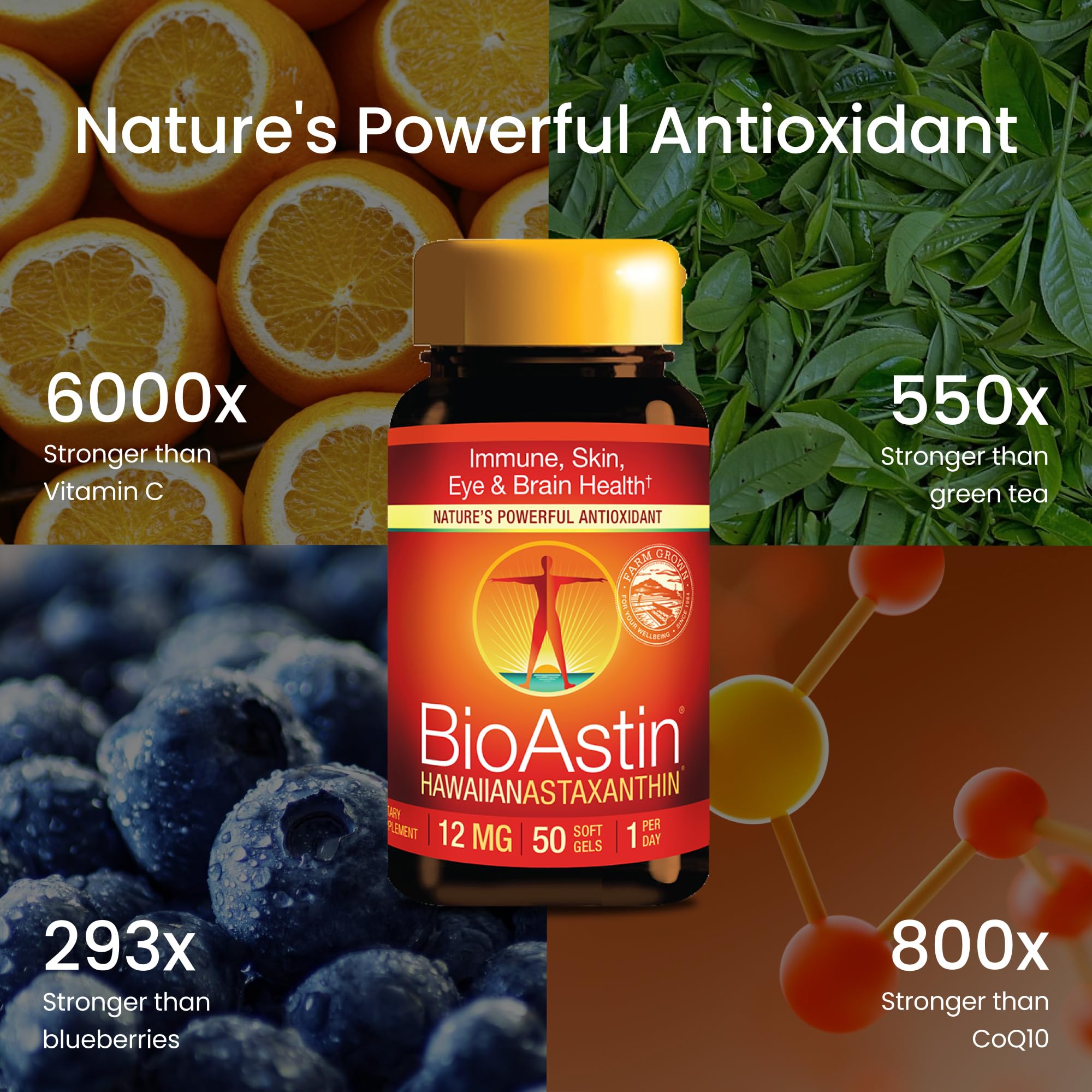 Nutrex Hawaii BioAstin Hawaiian Astaxanthin High Potency, 12mg, 50 Softgels — Amazon image 4