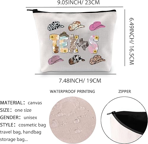 Miniatura 2 de XYANFA Bolsa de maquillaje con cremallera de vaquera de regalo occidental Bolsa de maquillaje de vaquera del país occidental Regalo de vaquera del