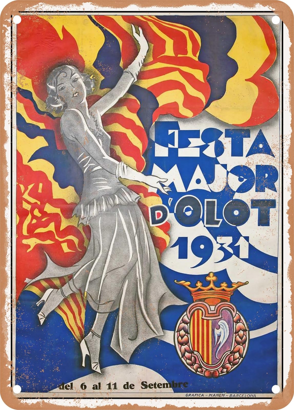 METAL SIGN - 1931 Dolot Major Festival 1931 Vintage Ad home decor