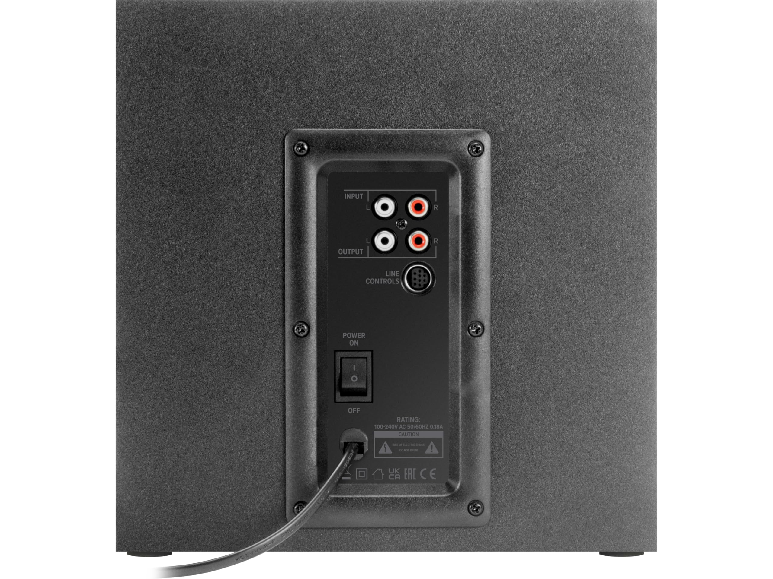 Speedlink GRAVITY LT głośniki komputerowe 2.1 z Bluetooth - z drewnianym subwooferem, aktywny system głośników 80 W, gniazdo AUX 3,5 mm, pilot biurkowy RGB, czarny