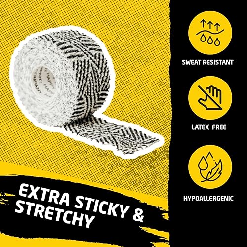 Miniatura 3 de Happy Thumbs Tape Company - Cinta de agarre para gimnasio y gancho - Protección de pulgar y dedos - para entrenamiento cruzado, levantamiento de