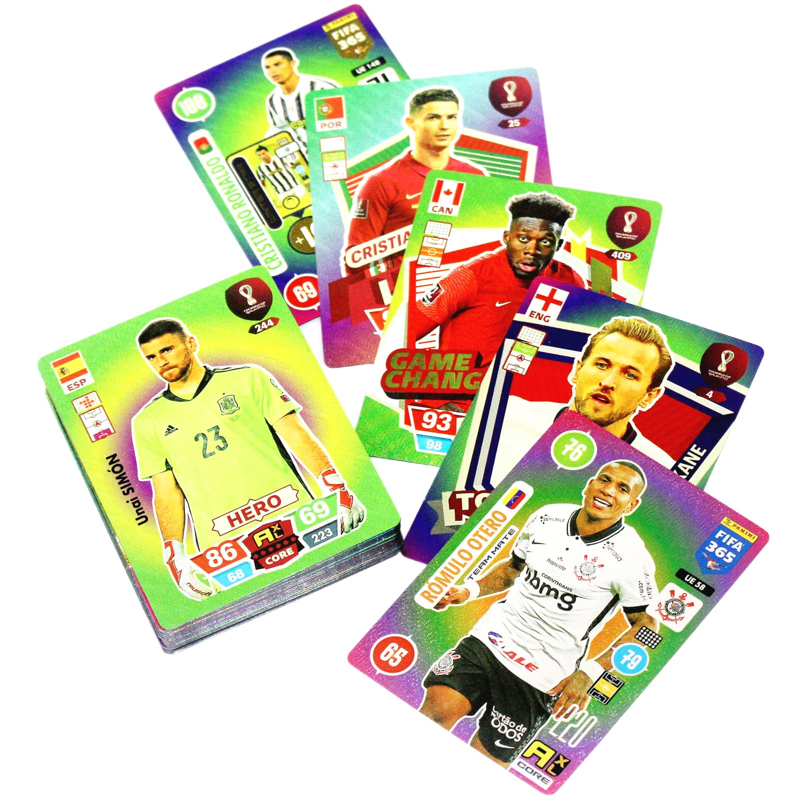 World Cup Soccer Star Trading Cards, Gold Foil Soccer Cards UEFA Champions League Soccer Cards Packs Packs Unique Gift for Kids & Adult, Not Original