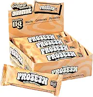 JHAMAL Barra de Proteína Vegan Bolo Indiano - Cremosa, Saudável, Rica em Proteínas - Vegana, Sem Glúten, Sem Adição de Açúcar, Sem OGM - Caixa com 12 un, 600g