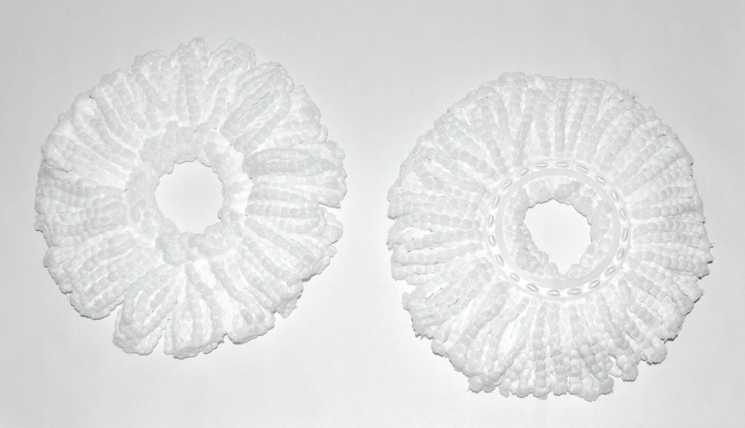 Spin Mop Replacement Head Microfiber Refill for Hurricane Magic 360 Deluxe /Linkyo / MopRite 2 Pack (White)