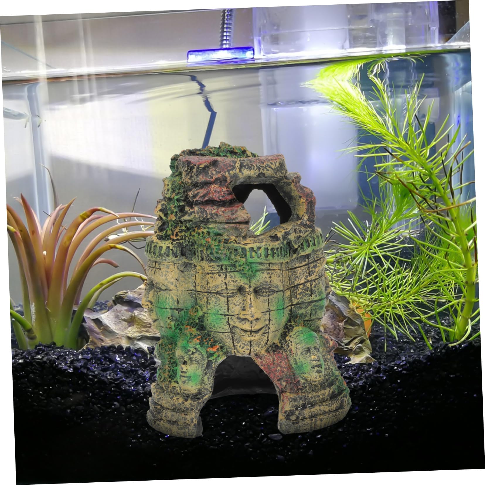 DOITOOL Decoración Natural para Reptiles Escondite Decorativo para Terrarios Cueva de Resina para Reptiles Añade un Toque Vívido Tu Terrario para Serpientes y Lagartos Decoración