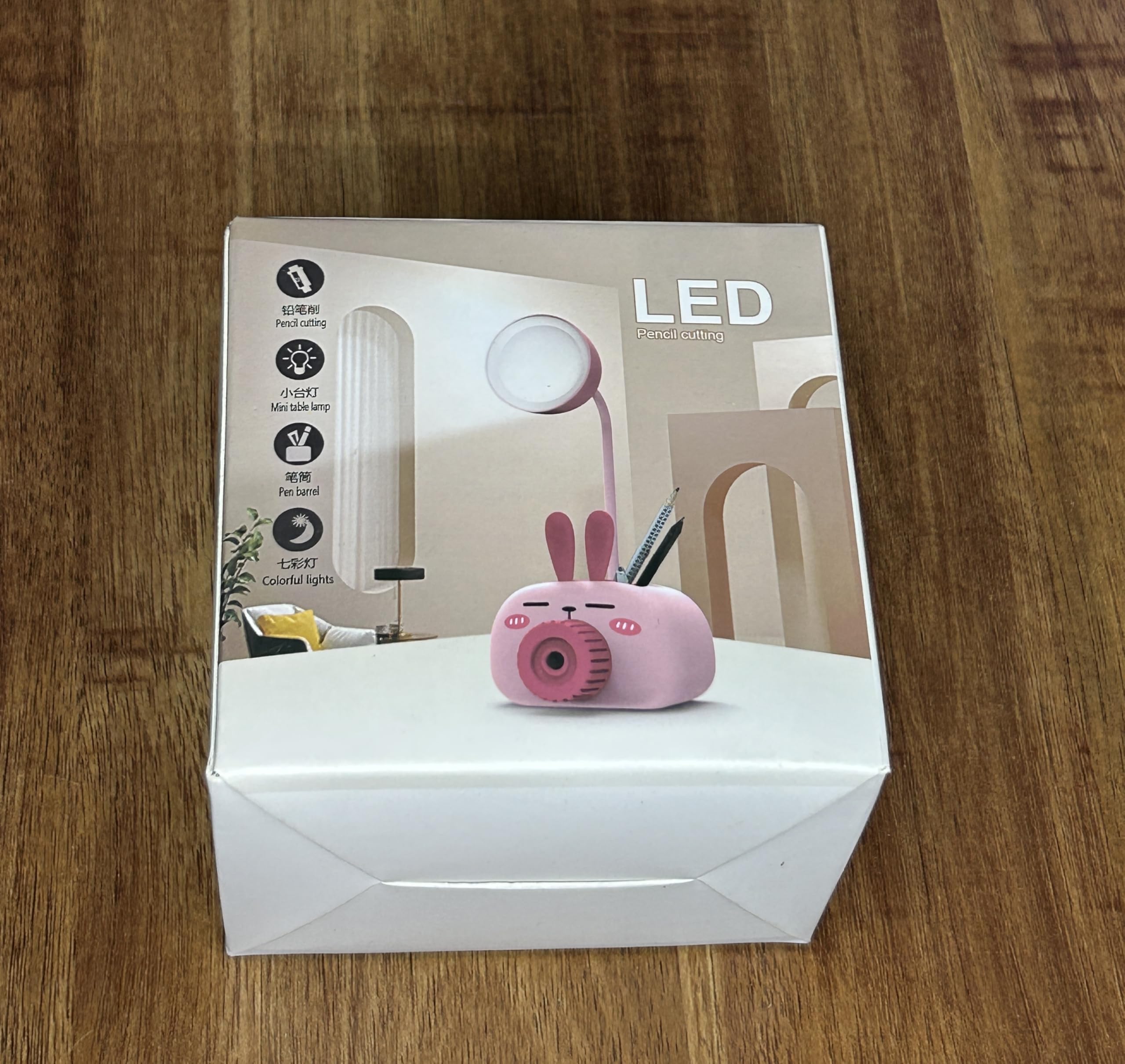 Pravya Ventures Camera Plastic USB Chargeable Led Light Table Night Lamp for Kids Bedroom with Pencil Sharpener & Pen Holder Stand for Girls & Boys Multicolour-image-14