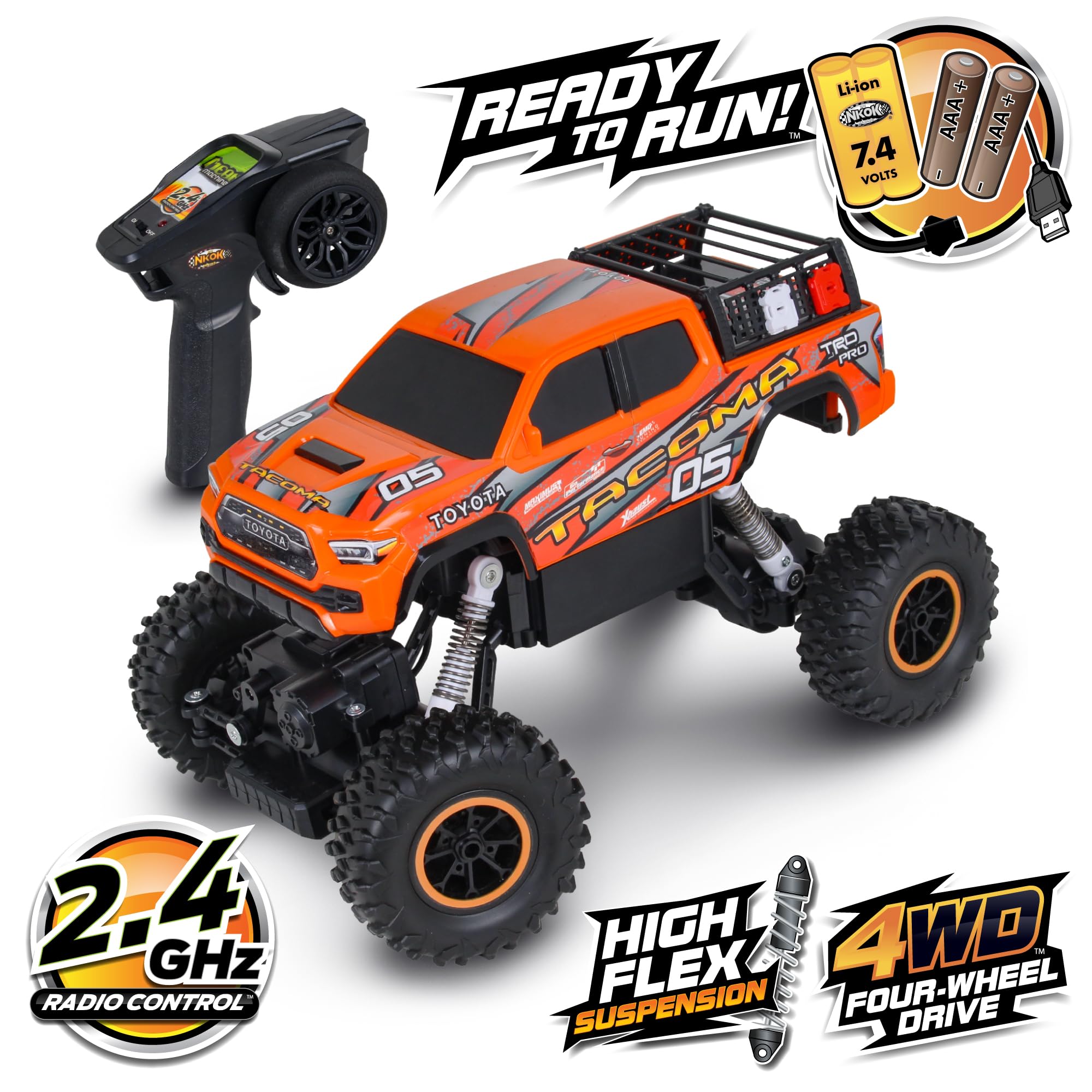 Taco Truck リモコン付き　日本未発売　アメリカ　ラジコン　トイ Amazon.com: NKOK Ready to Run Mean Machines R/C Rock Crawler