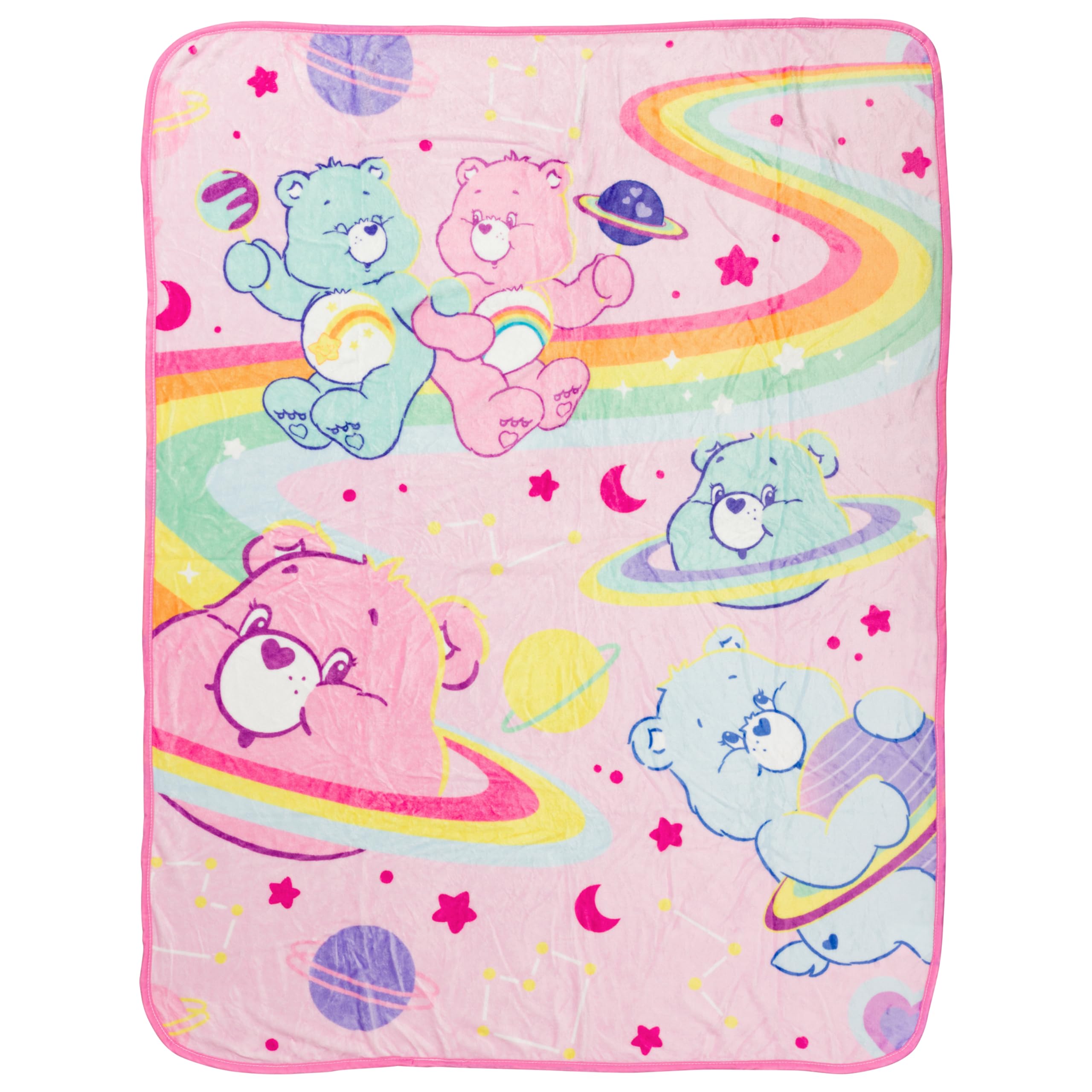 Silver Buffalo Care Bears Cosmic Space, Fleece Throw Blanket, 45x60in