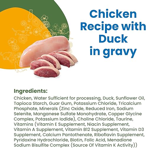 Miniatura 4 de almo nature HQS - Pollo completo con pato en salsa, sin granos, comida húmeda enlatada para gatos adultos, triturada.