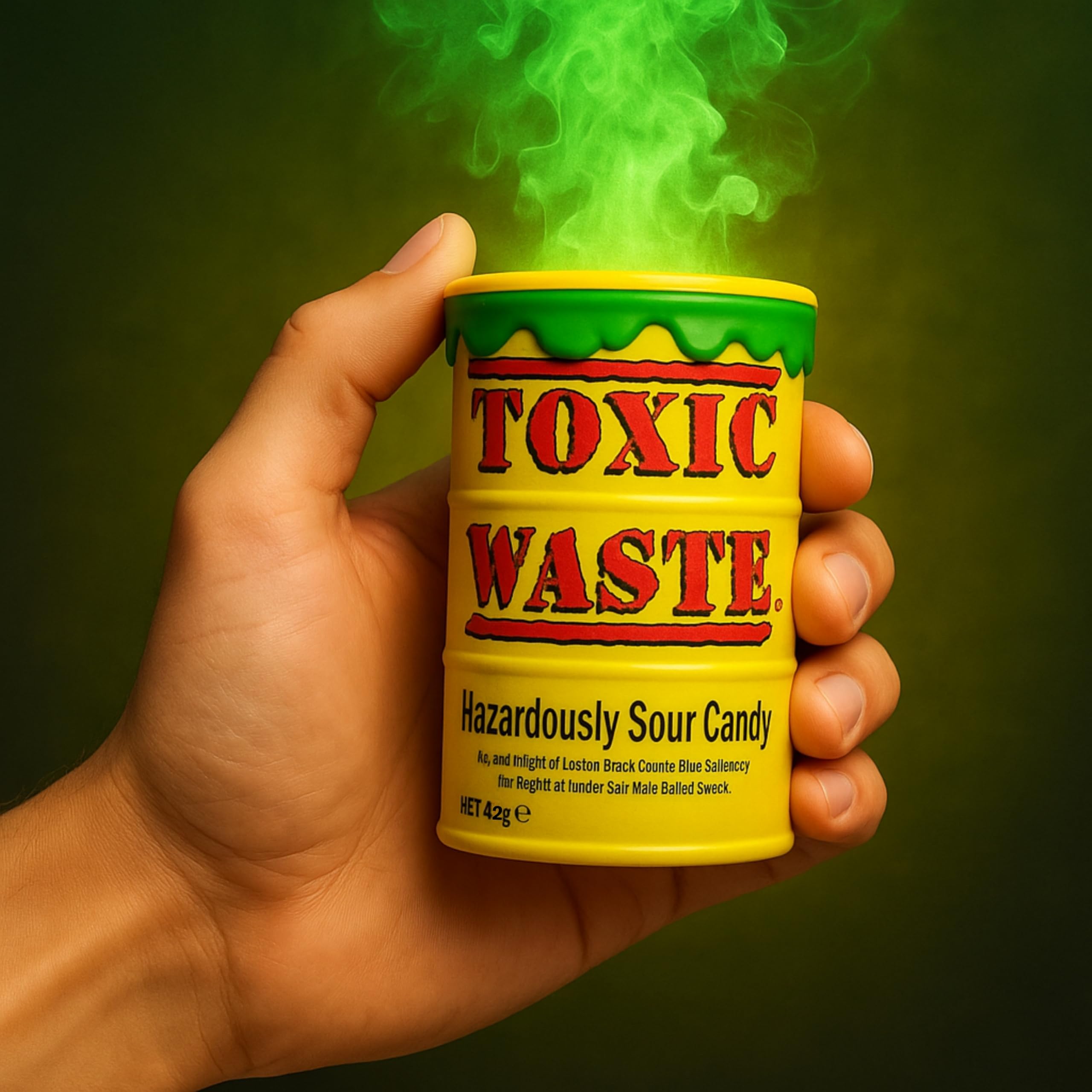 Toxic Waste Yellow - Caramelos Super Acidos, varios sabores - 2 x 42g - Pack Laborawi