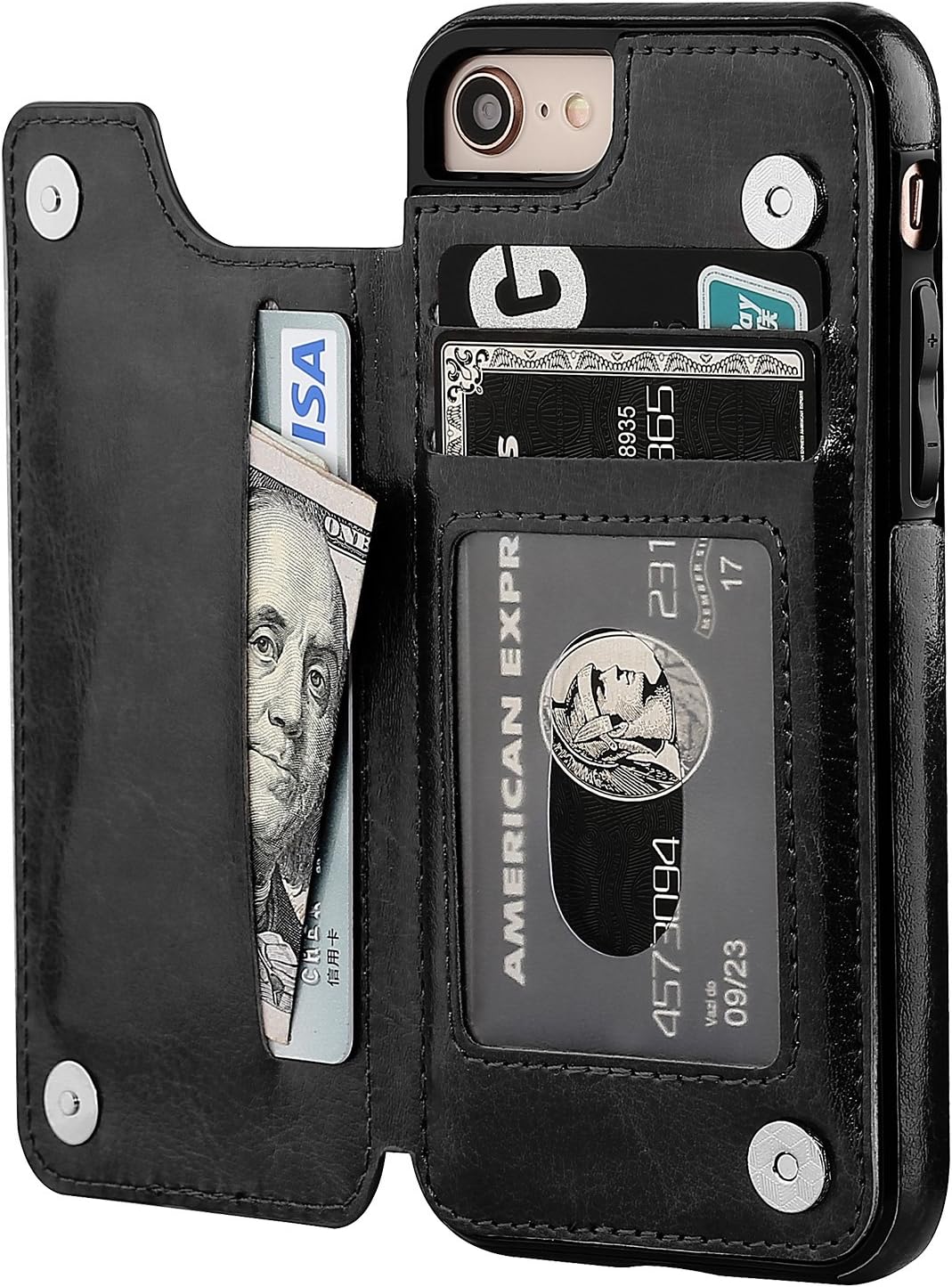 Aazon.co: Folosu For IPhone 13 IPhone 14 Wallet Case With Card Holder - View #8