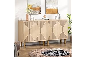 Tribesigns Modern 59" Buffet Table for Living Room / Dining Room / Garage