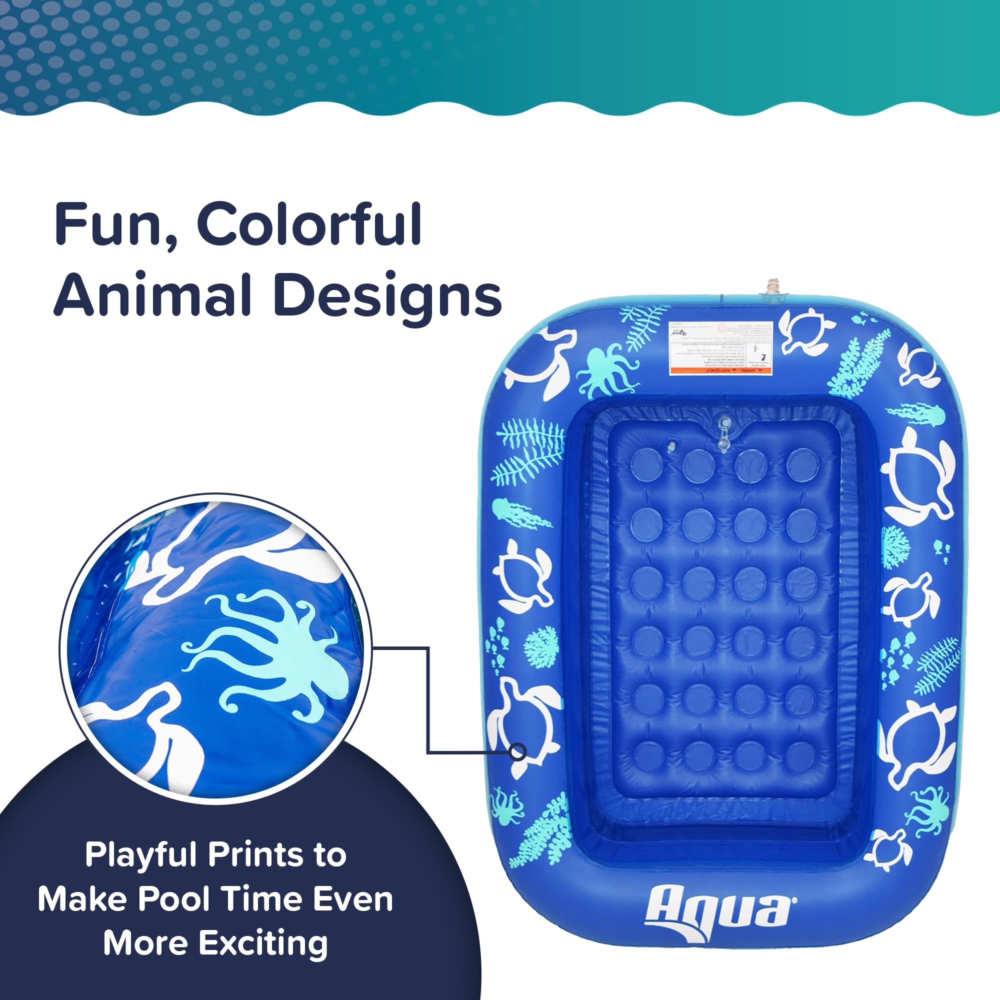 2 Rng Pool Snapklik.com : Aqua Inflatable 2 Ring Pool, Backyard Kiddie Pool ...