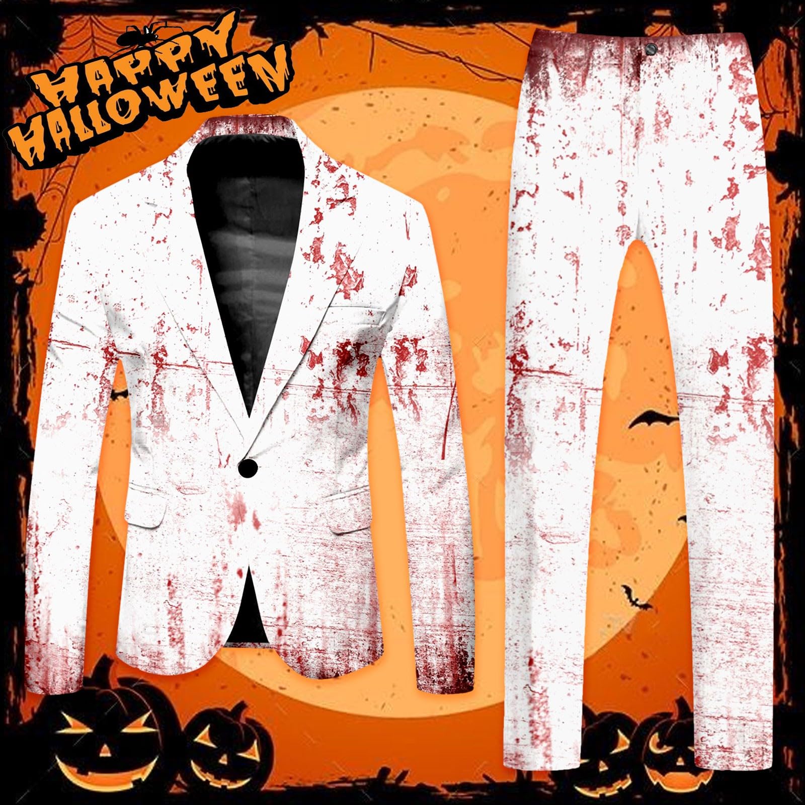 Costume di Halloween da uomo, da cavaliere gotico, carnevale, zombie, A10