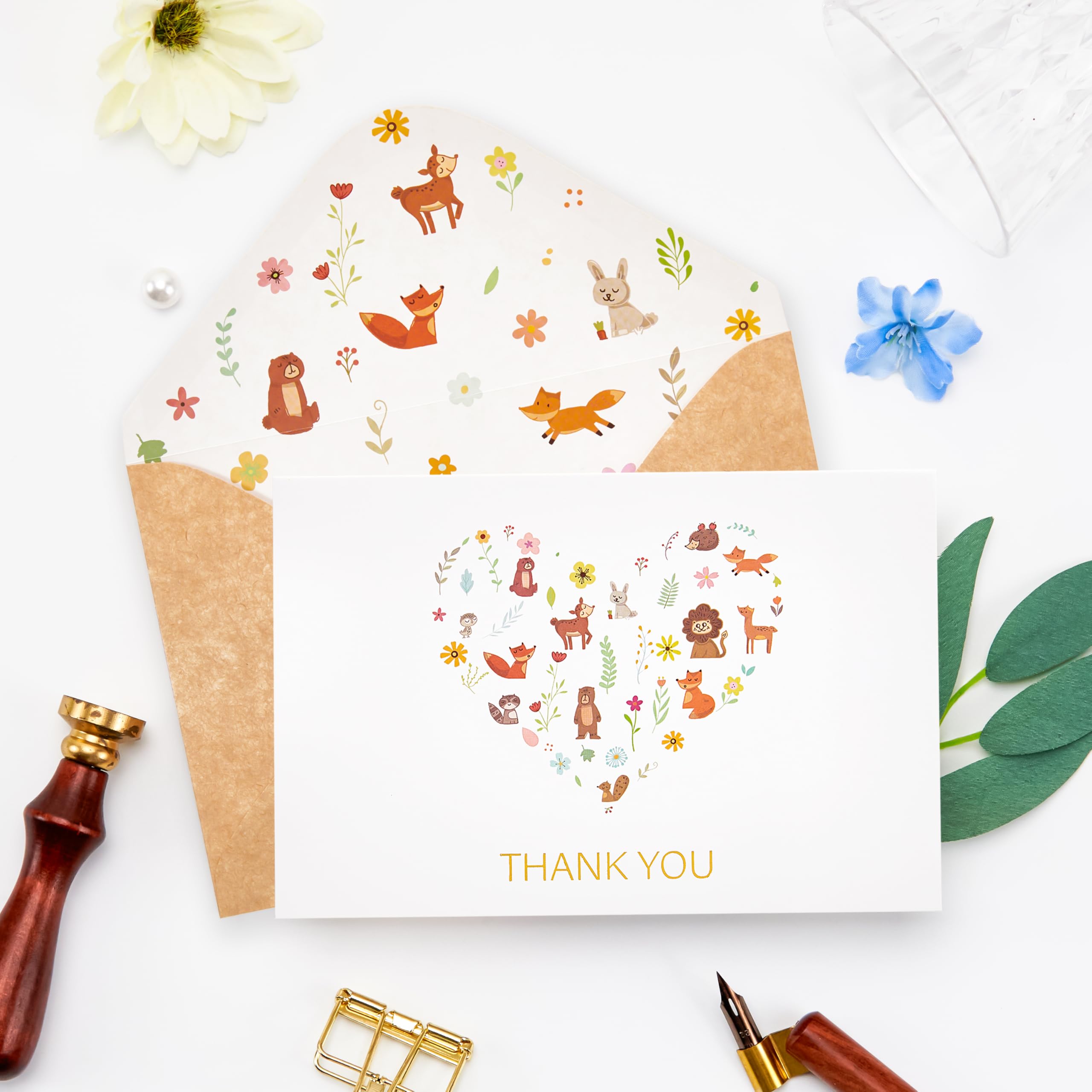Baby Shower Thank You Cards With Envelopes, 50 Pack General Bab