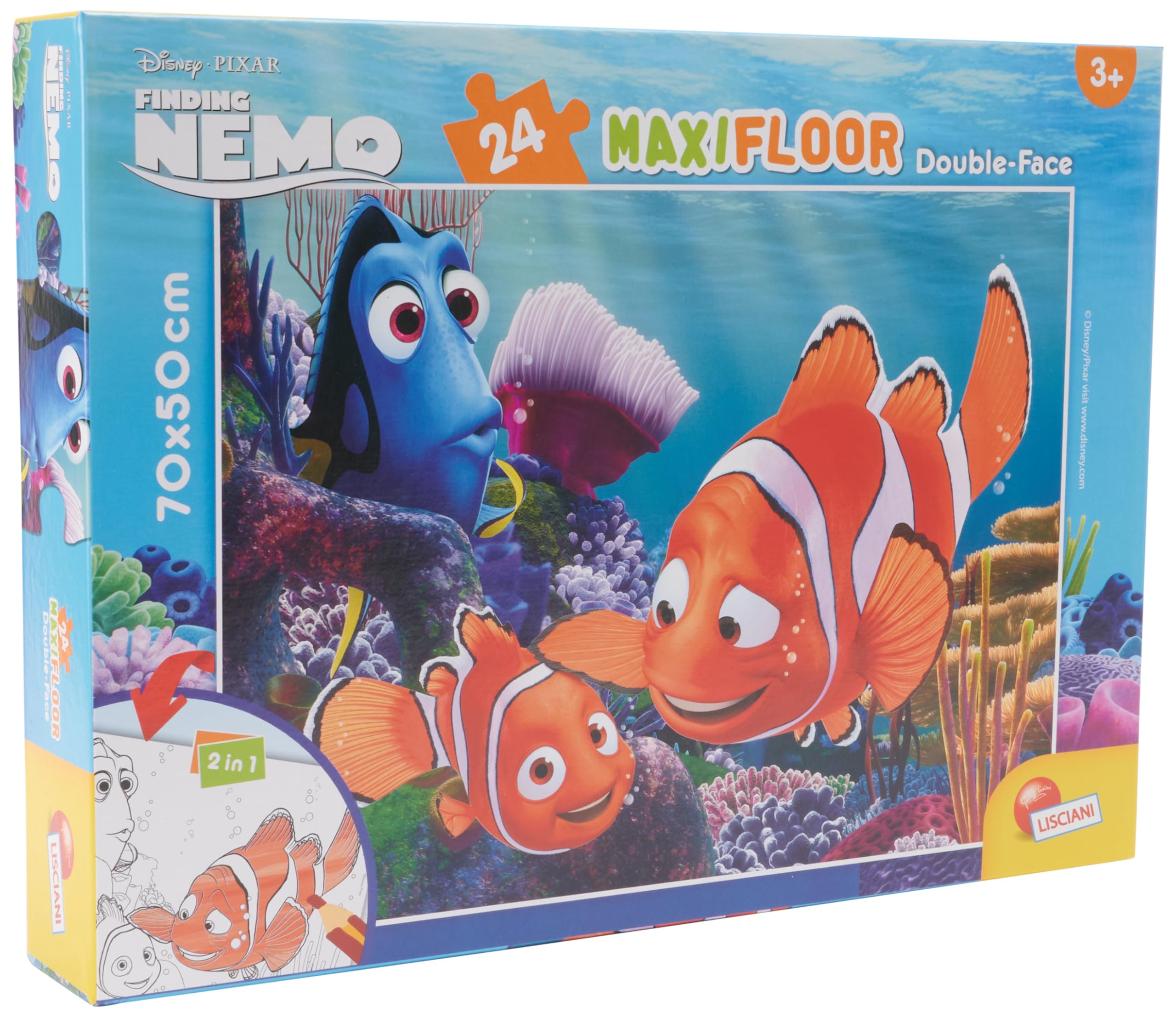 Lisciani Giochi 48441 - Puzzle Maxi Flip Flap Cenerentola, 24 Pezzi Con 12 Finestrelle, Formato 70x50 Cm, Made In Italy