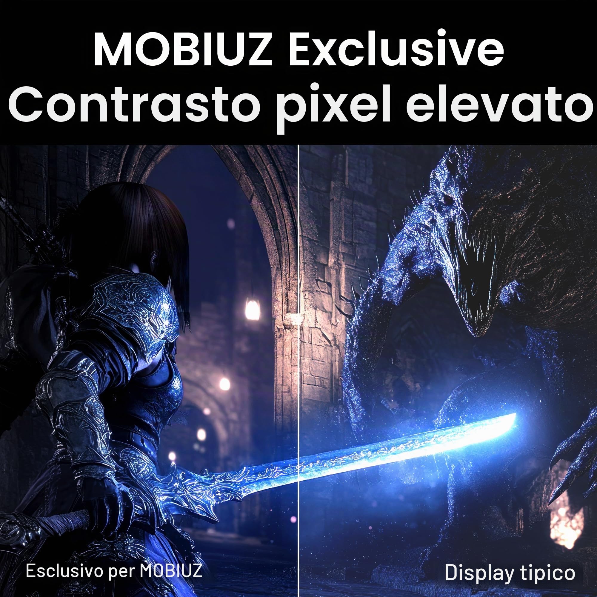 BenQ MOBIUZ EX321UZ 32 Pollici Gaming Monitor 4K QD-OLED di 4a generazione, 240Hz, 0.03ms, HDMI 2.1, DP2.1a 80Gbps, USB-C 90W, 99% DCI-P3, display HDR 400, FreeSync Premium Pro, garanzia di 3 anni