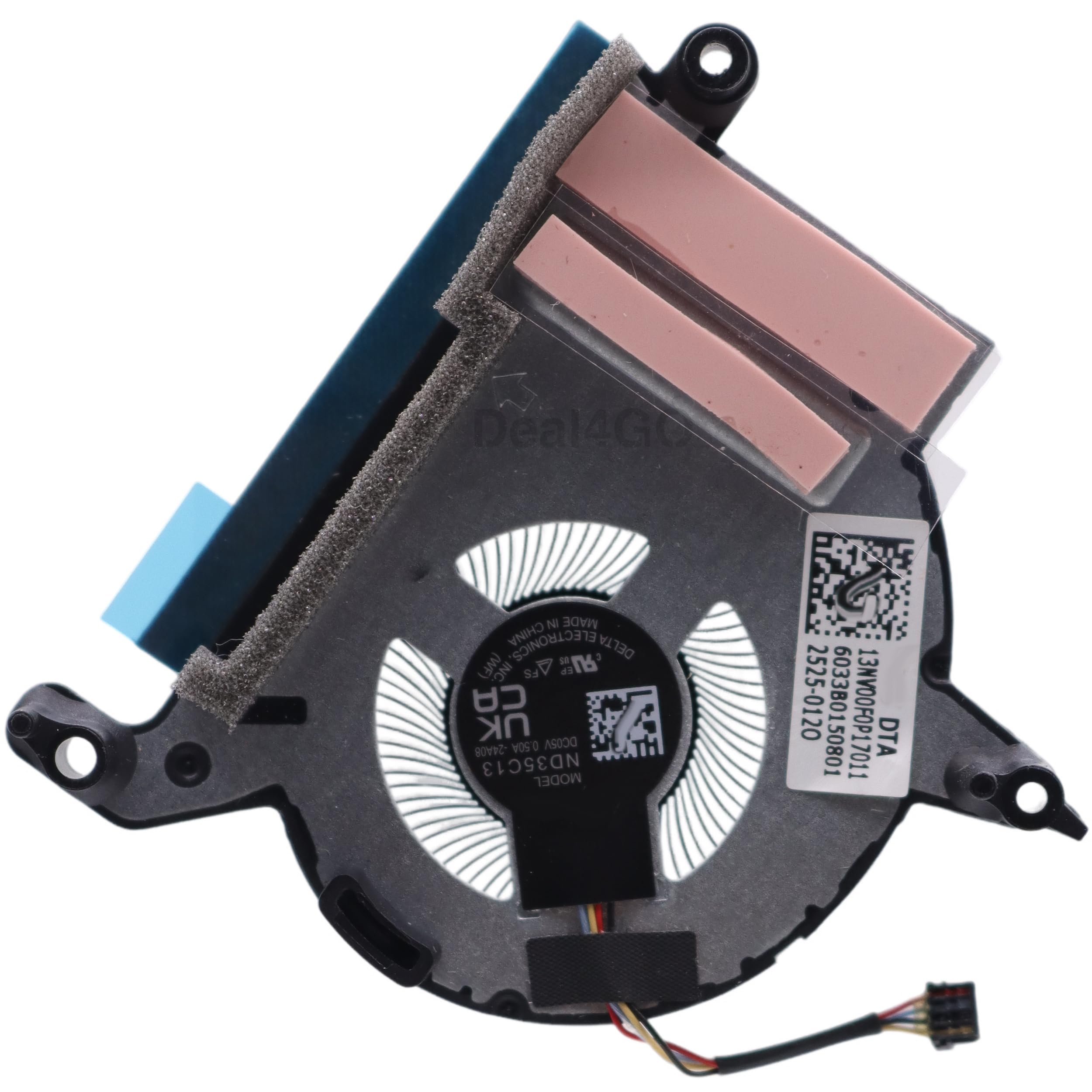 Deal4GO Ventilador de refrigeración de GPU del lado izquierdo 13NR00F0M02021 Repuesto para consola de juegos Asus ROG Ally X (2024) RC72LA