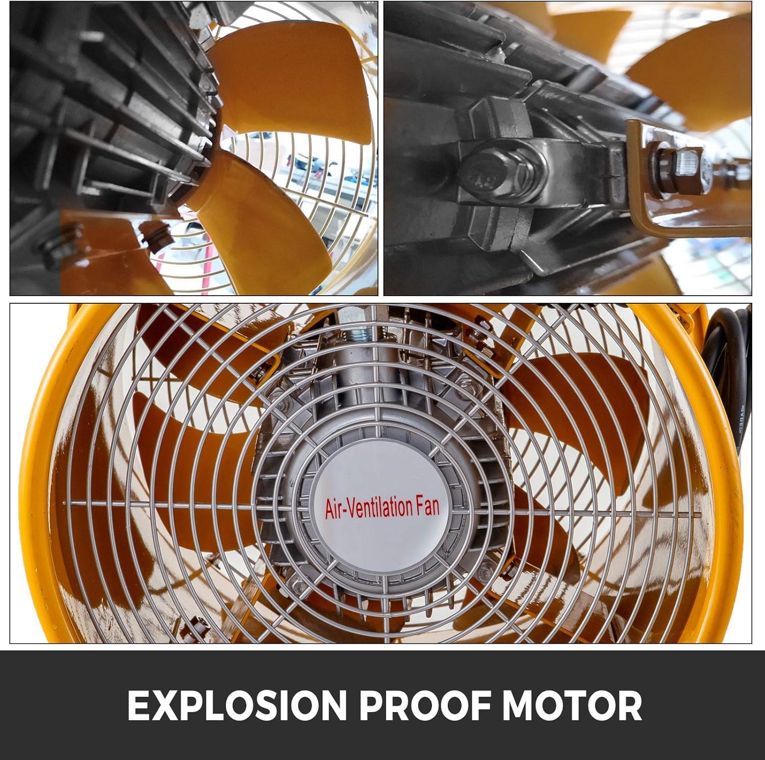 VEVOR Explosion Proof Fan 12 Inch 550W Industrial Portable Ventilator BlowerExhaust with 9.8ft Light Cord -No Plug product thumbnail 6
