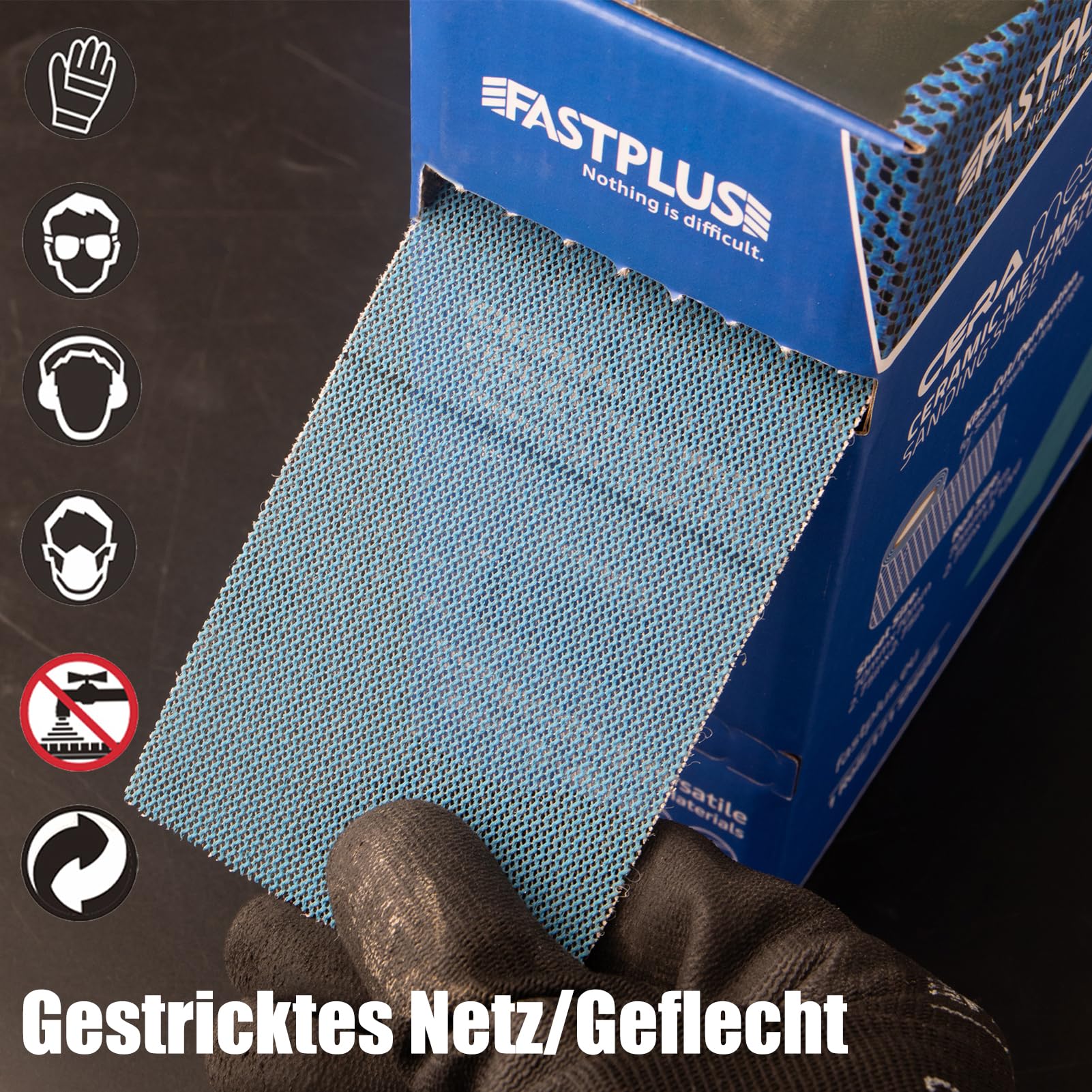 Clean Schleifpapier Rolle 70mmx12m Netz-Grifffolienrolle P240 Schleifpapierrolle Schleifpapier Rolle Selbstklebend Keramisches Zum Schleifen von Holz, Spachtelmasse, Lack, Kunststoff