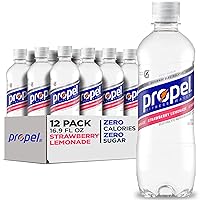 Vista 1 de Propel - Bebida deportiva con electrolitos y sabor a limonada de fresa, hidratación sin calorías y sin azúcar con electrolitos y vitaminas C y E