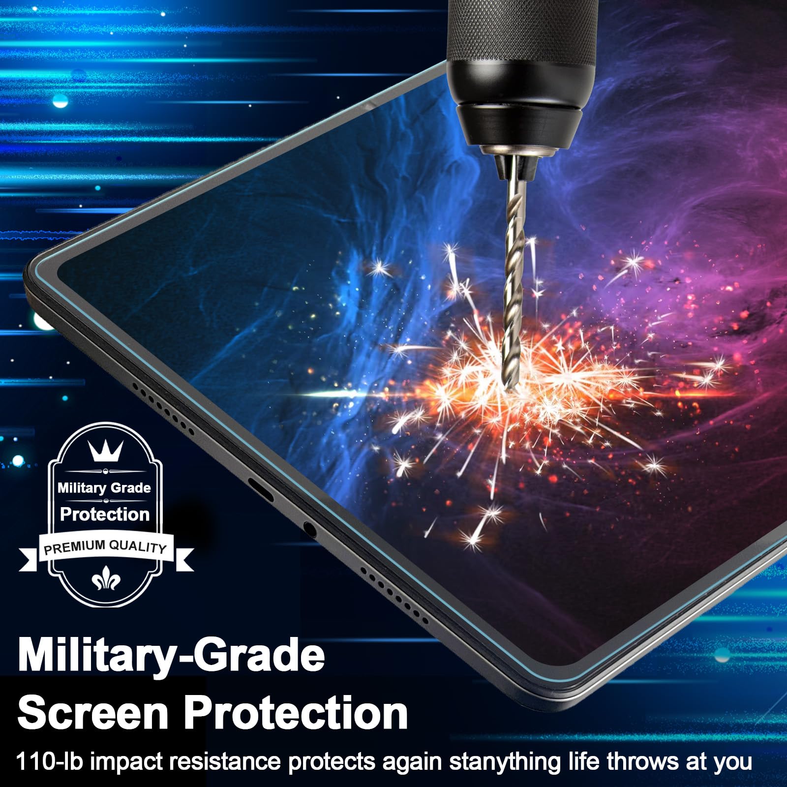 Caweet Folia ochronna na wyświetlacz do Xiaomi Redmi Pad 2 PRO (12,1", wydana w 2025 r.) – twardość 9H, szkło hartowane HD, 1 opakowanie