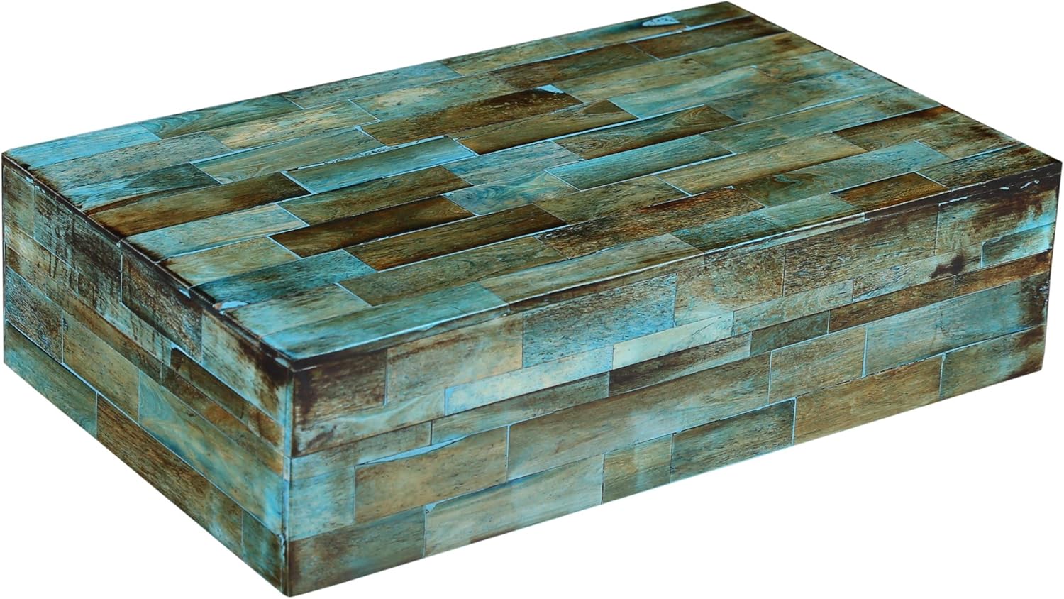 Handicrafts Home Verdigris Collection, Storage Organizer Decorative Box Multipurpose Gift - Verdigris 10x6x2.5 : Home & Kitchen