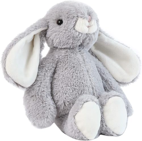 DILLY DUDU Juguete de peluche de conejo gris, los mejores regalos de 10 pulgadas