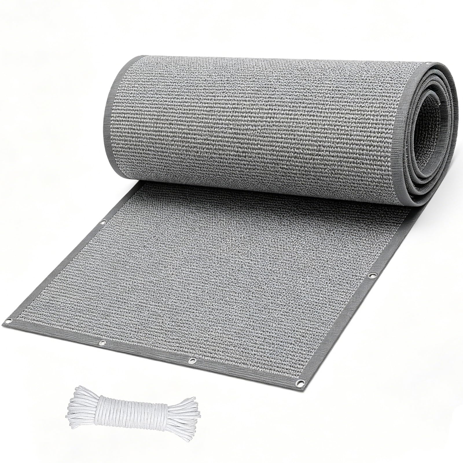 Osłona Ogrodowa 190 x 500 cm HDPE Ochrona Przed Słońcem, Oddychający Ochroną Uv, Prywatności Pokrycie Ogrodzenia Balkonowego Dla Prywatności Do Szklarni, Parkingu, Szary