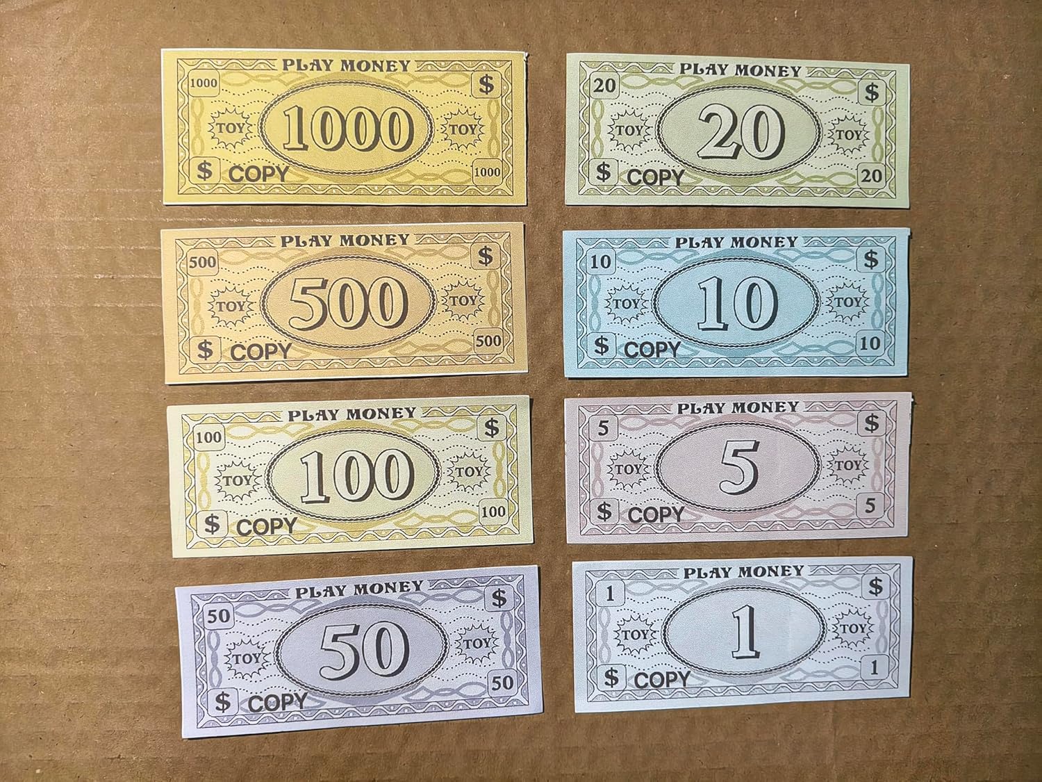 Ficheny Props Copy Money 140 pcs for Music Videos,Kids Learning Toys and Birthday Party