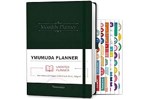 Ymumuda Undated Planner - Productivity Journal - 2024 Goal Achievement Planner