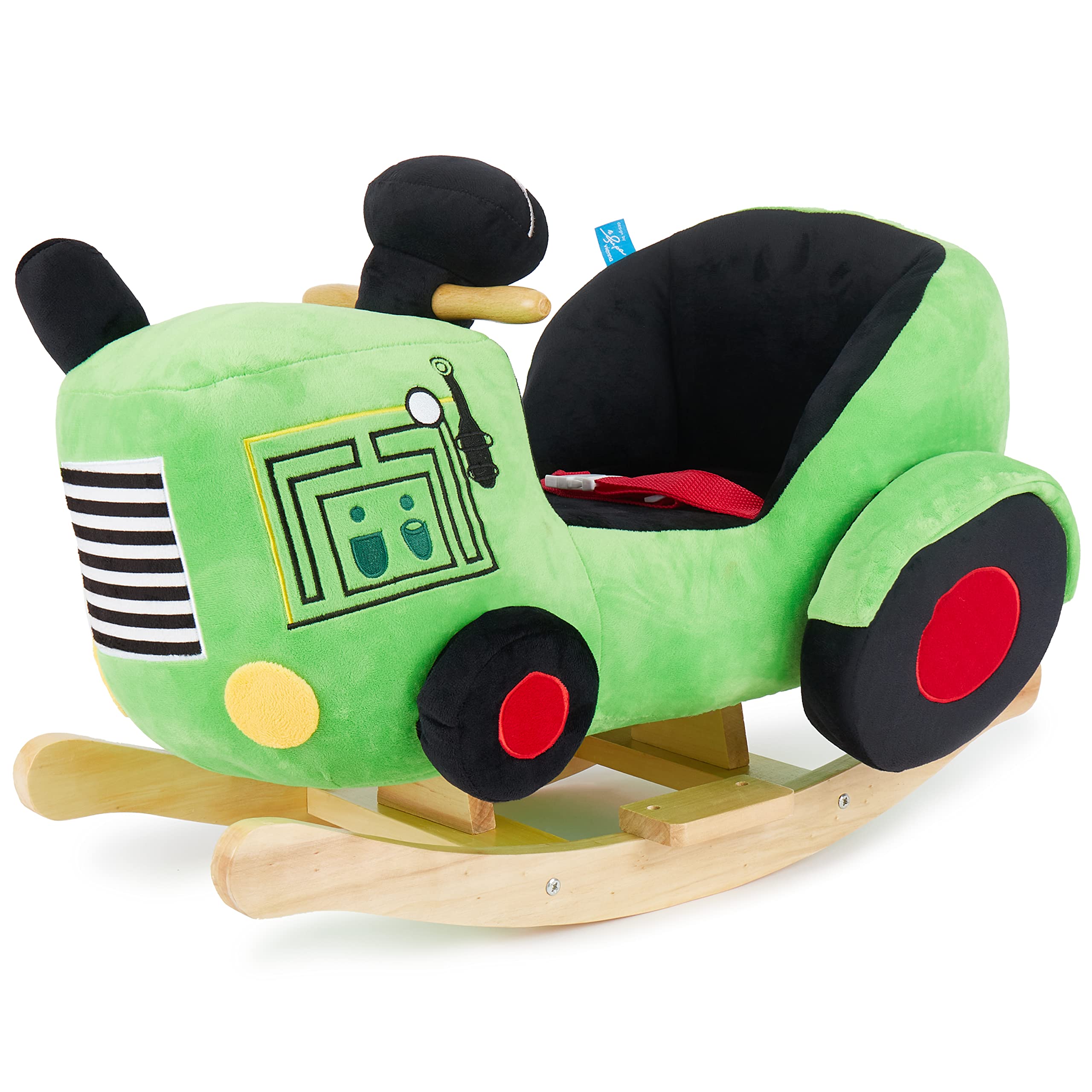 Bieco Camion De Pompiers à Bascule En Peluche – Jouet Équilibre Et Motricité Dès 9 Mois, Sécurisé Et Tout Doux