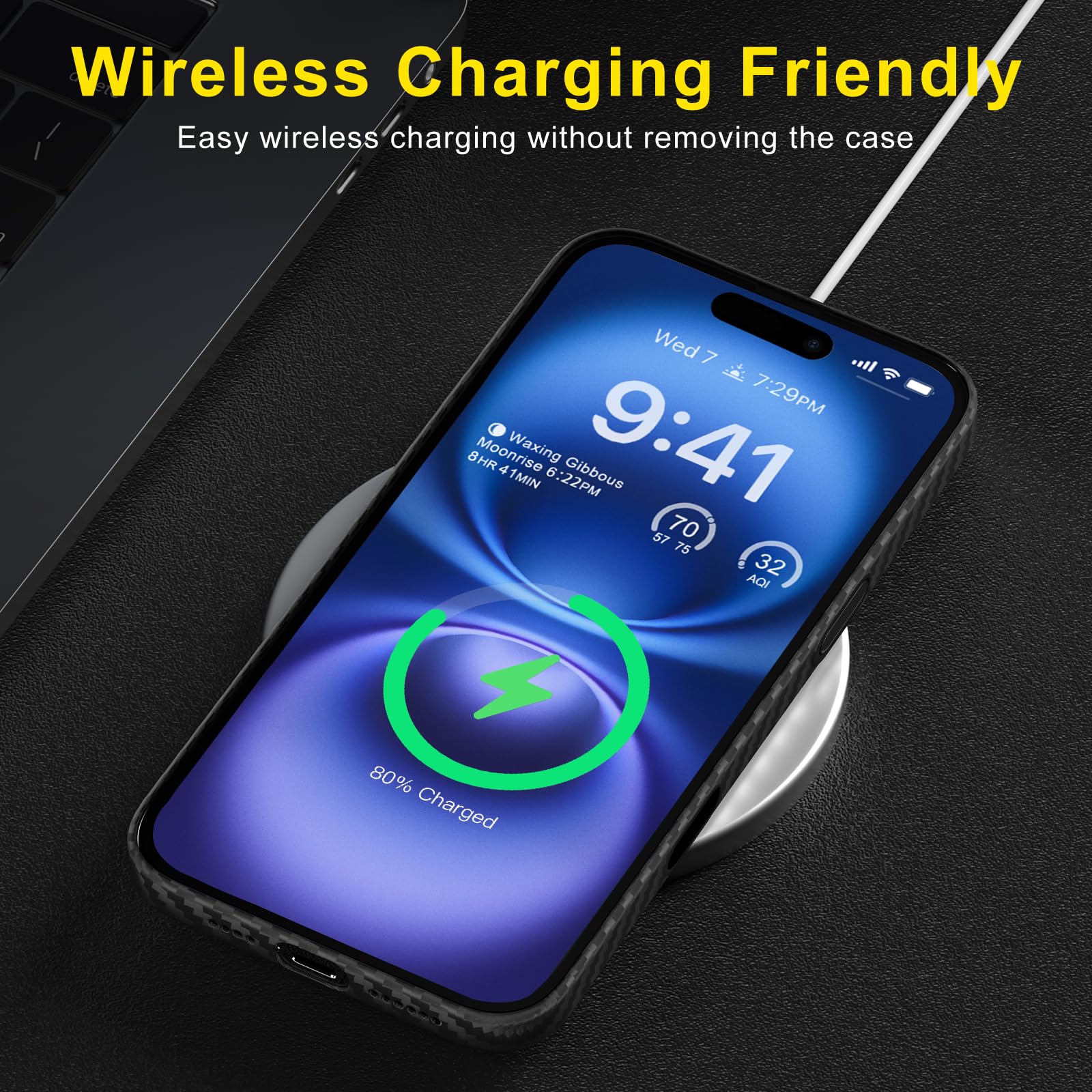 Amazon.com: memumi Slim Case for iPhone 16 Pro Carbon Fiber