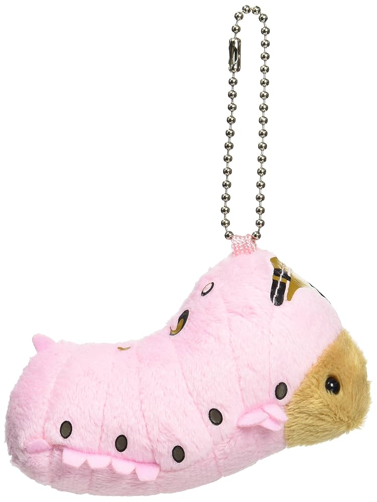 Amazon.co.jp: ちたまっこ カイコ ぬいぐるみキーホルダー 全長