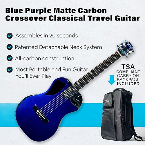 Miniatura 2 de Journey Insturments - Guitarra de viaje de cedro  JC520N Traveling clásica ajustable acústica portátil  Guitarra acústica de viaje por carretera