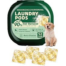Pet Hair Remover Laundry Pods, Pet Odor & Stain Remover, 52 Loads