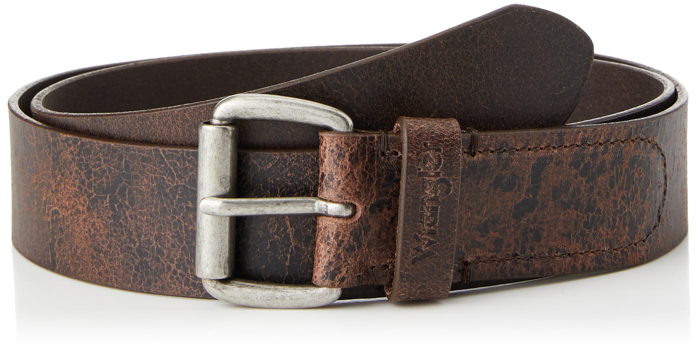 Wrangler Men's Roller Buckle Belt, Brown, 85