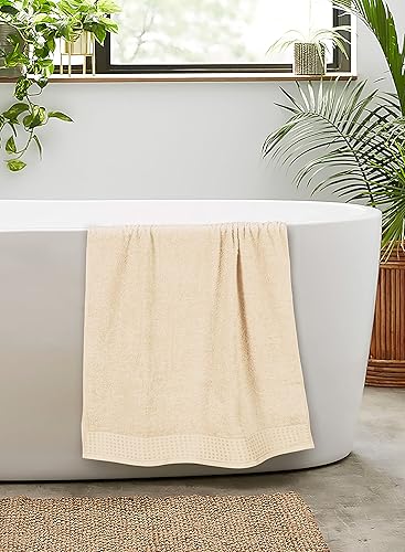 Vista 289 de GLAMBURG Juego de 6 toallas de 100% algodón ultra suave, contiene 2 toallas de baño de 28 x 55 pulgadas, 2 toallas de mano de 16 x 24 pulgadas y 2