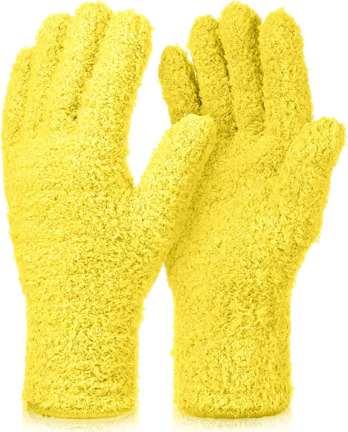 Reusable Microfiber Plant Dusting Gloves Washable Plant Dusting Gloves Leaf Cleaning Gloves for House Kitchen Plants - Thumbnail 2